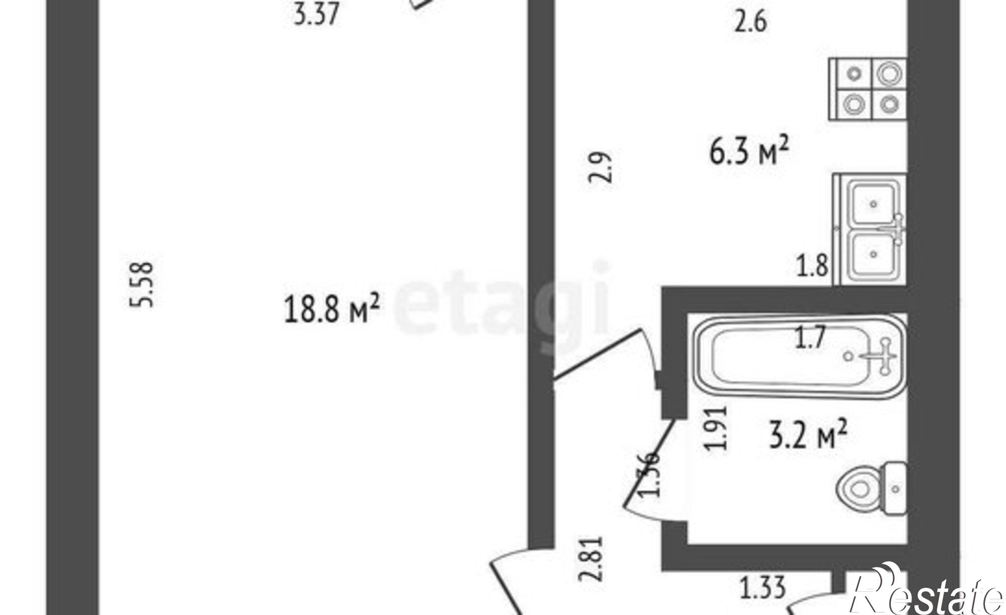 Купить квартиру за 3 500 000 рублей на ул Худайбердина, 56