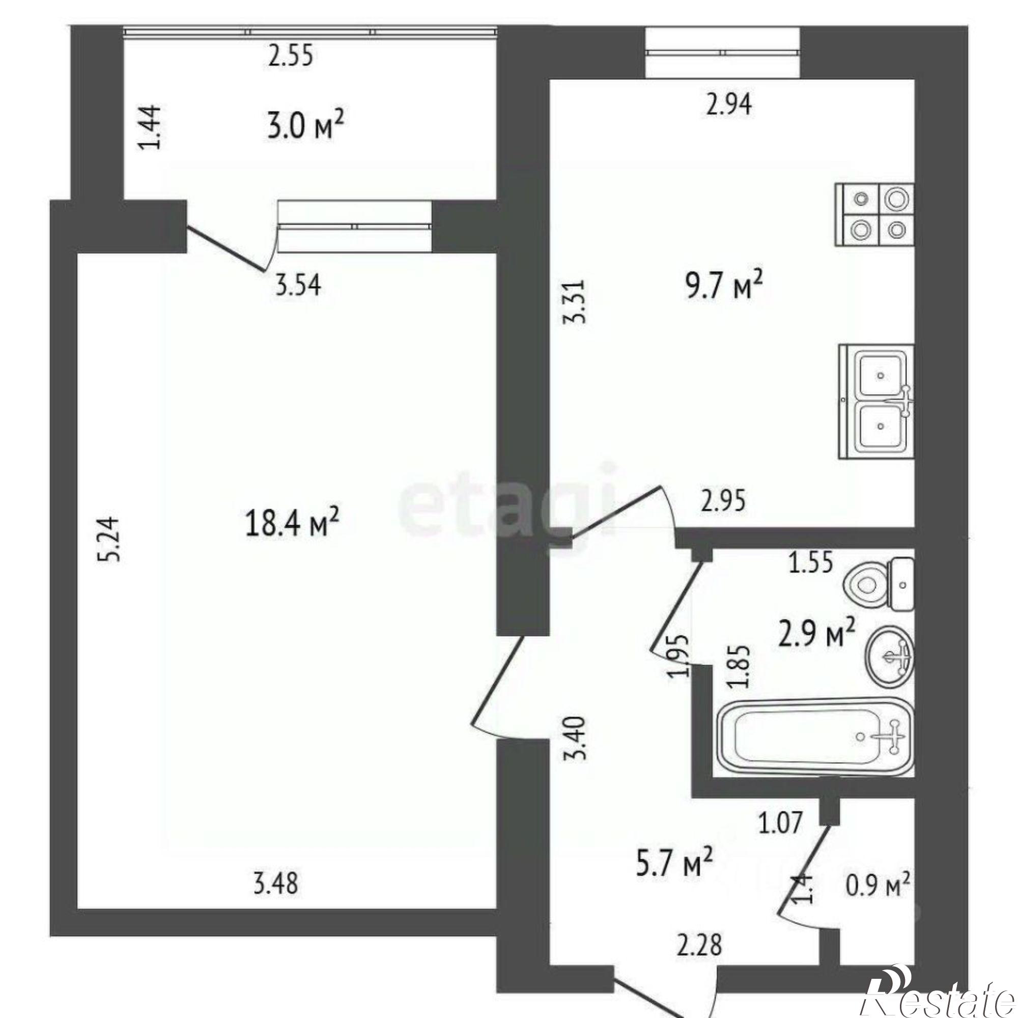 Купить квартиру за 3 200 000 рублей на Коммунистическая улица, 73