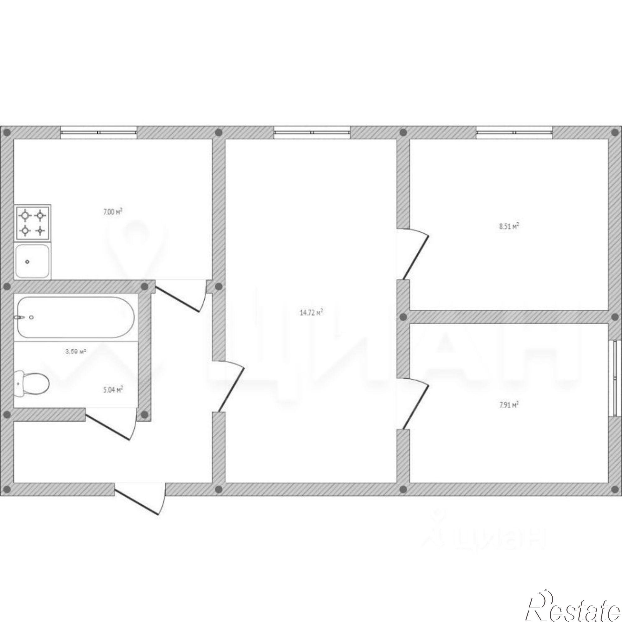 Купить квартиру за 2 850 000 рублей на ул Коммунистическая, 20