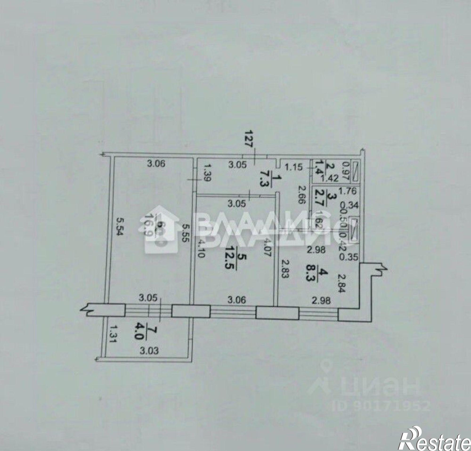Купить квартиру за 4 550 000 рублей на ул Крымская, 24