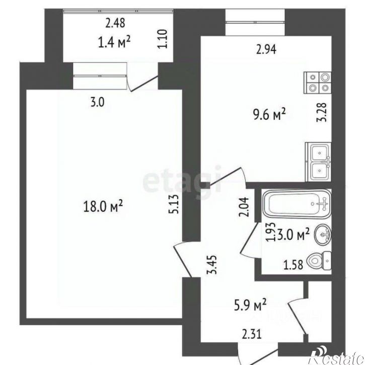 1-комн квартира Коммунистическая улица, 75,  д. 75