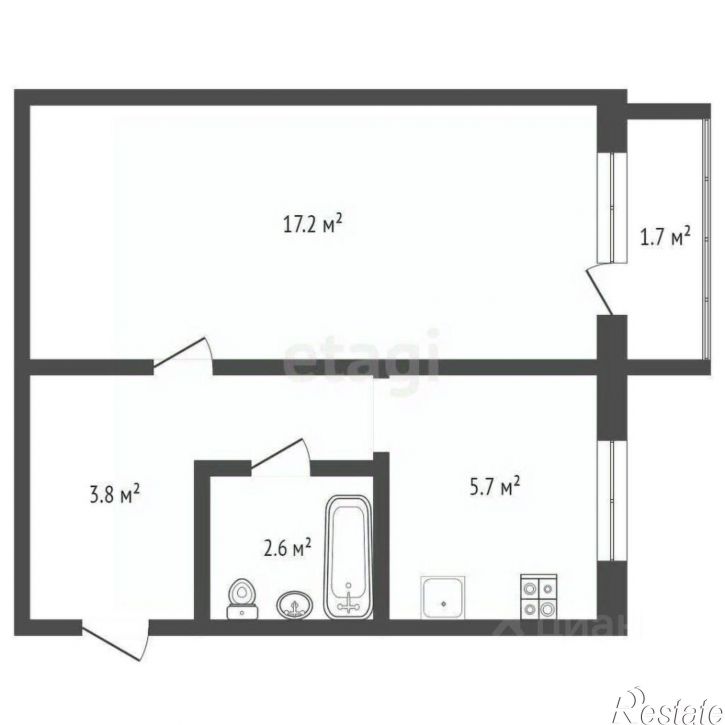 1-комн квартира проспект Октября, 67,  д. 67