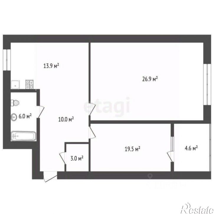 2-комн квартира ул Юрматинская, 12,  д. 12