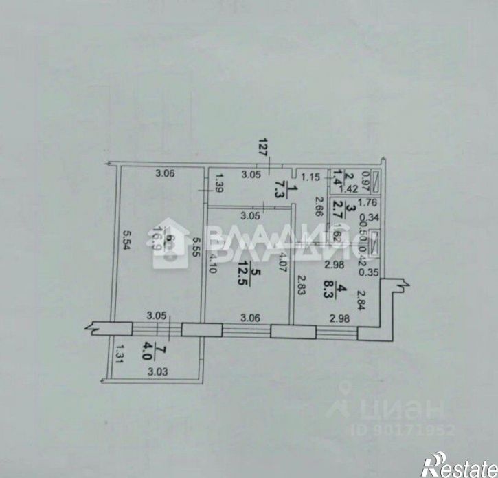 2-комн квартира ул Крымская, 24,  д. 24