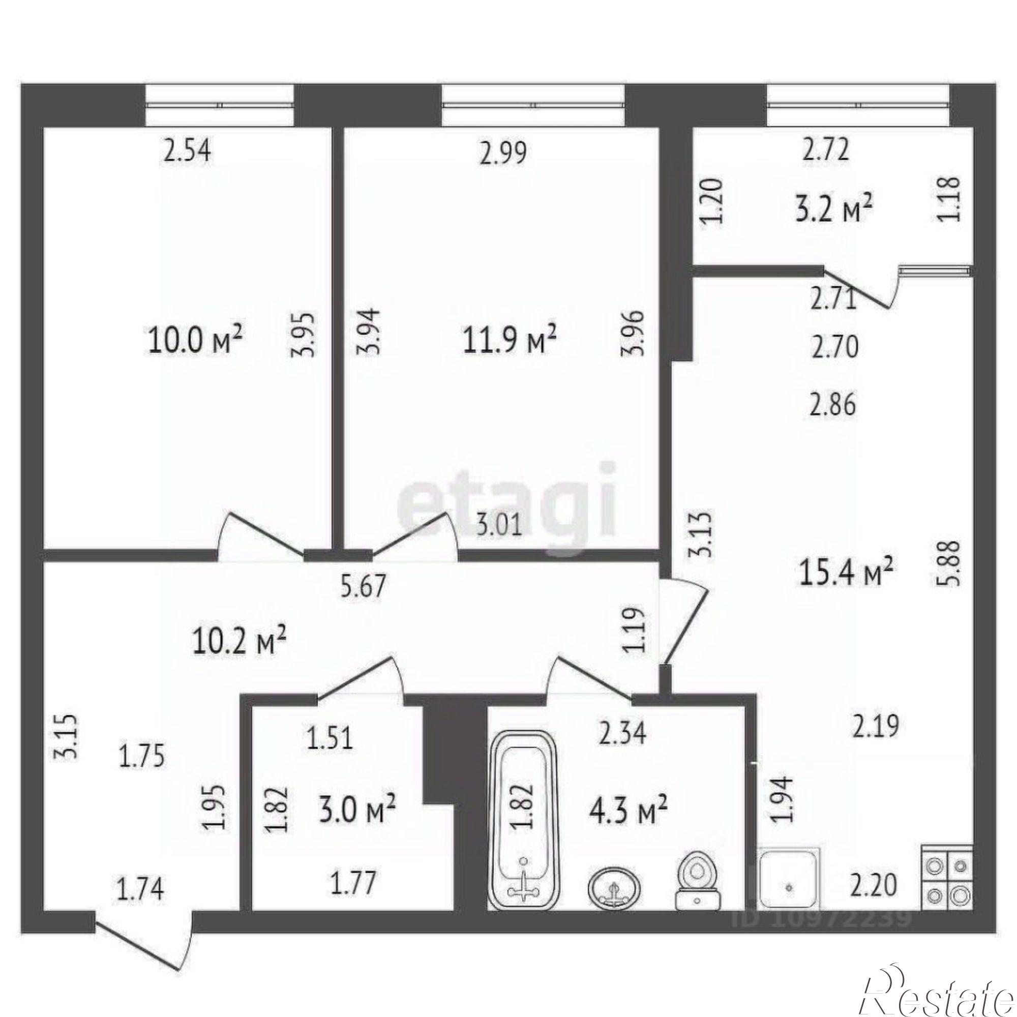Купить квартиру за 7 630 000 рублей на улица Машиностроителей, 77