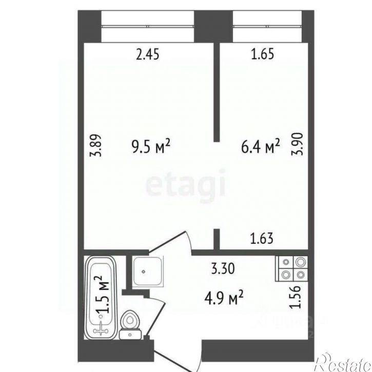 2-комн квартира улица Дружбы, 36Б,  д. 36Б