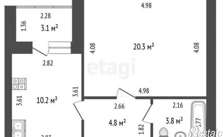 1-комн квартира Волочаевская улица, 22Г