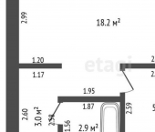 1-комн, 30кв м, этаж 4/5 улица Дружбы, 19А
