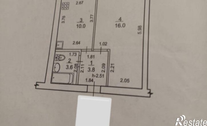 1-комн квартира улица Строителей, 10,  д. 10