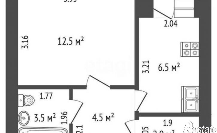 1-комн квартира ул Сазонова, 26,  д. 26