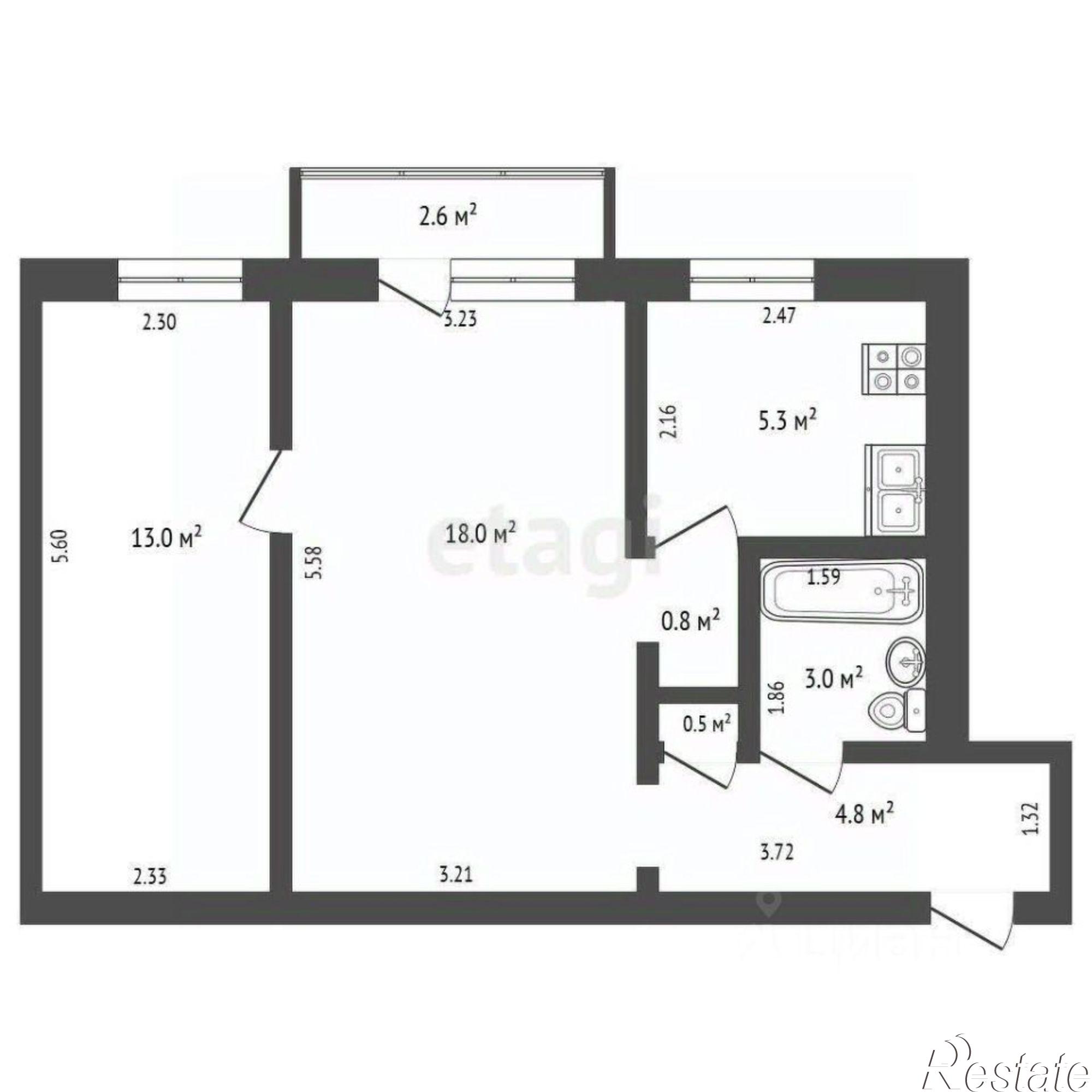 Купить квартиру за 3 300 000 рублей на улица Дружбы, 47