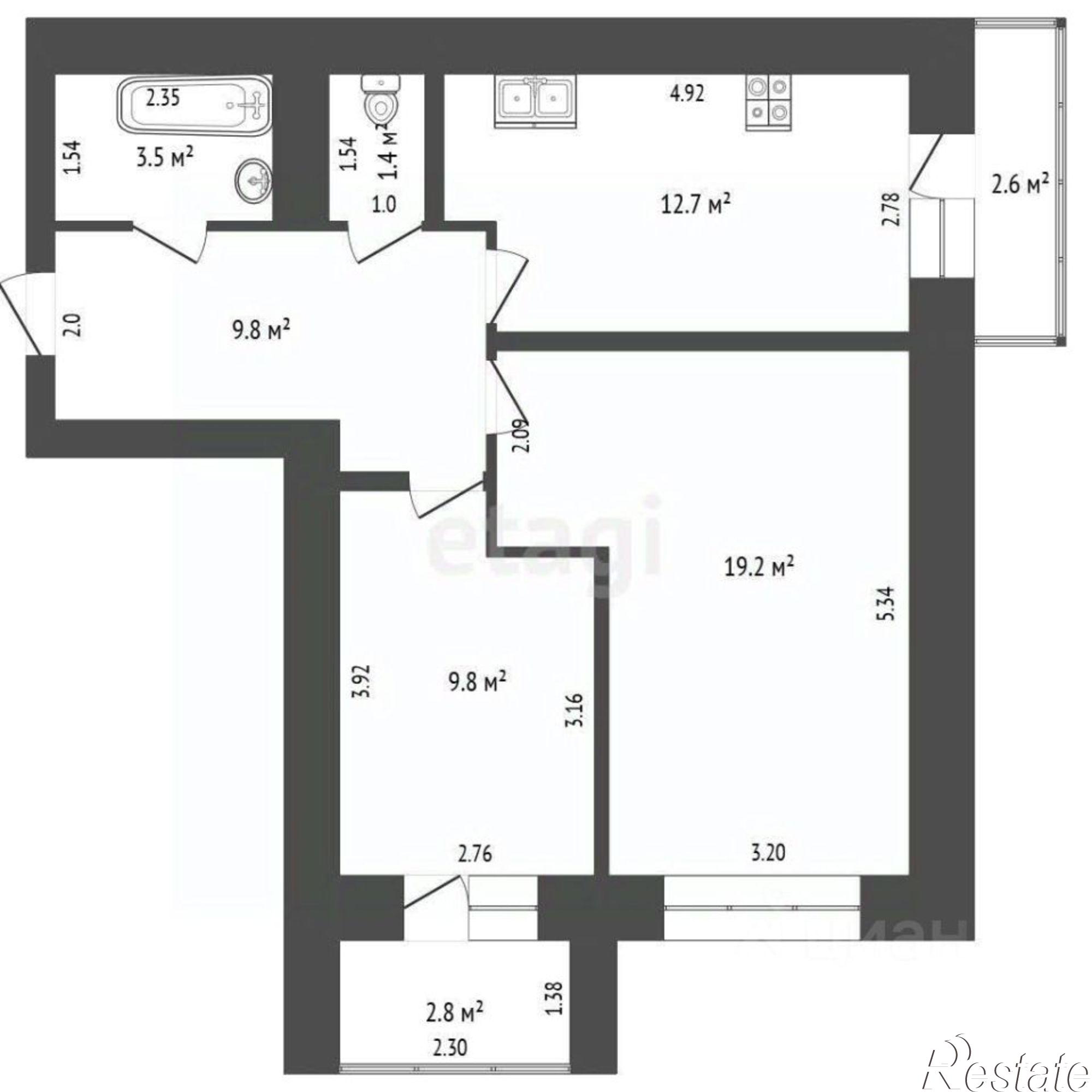 Купить квартиру за 5 300 000 рублей на ул Артема, 116б