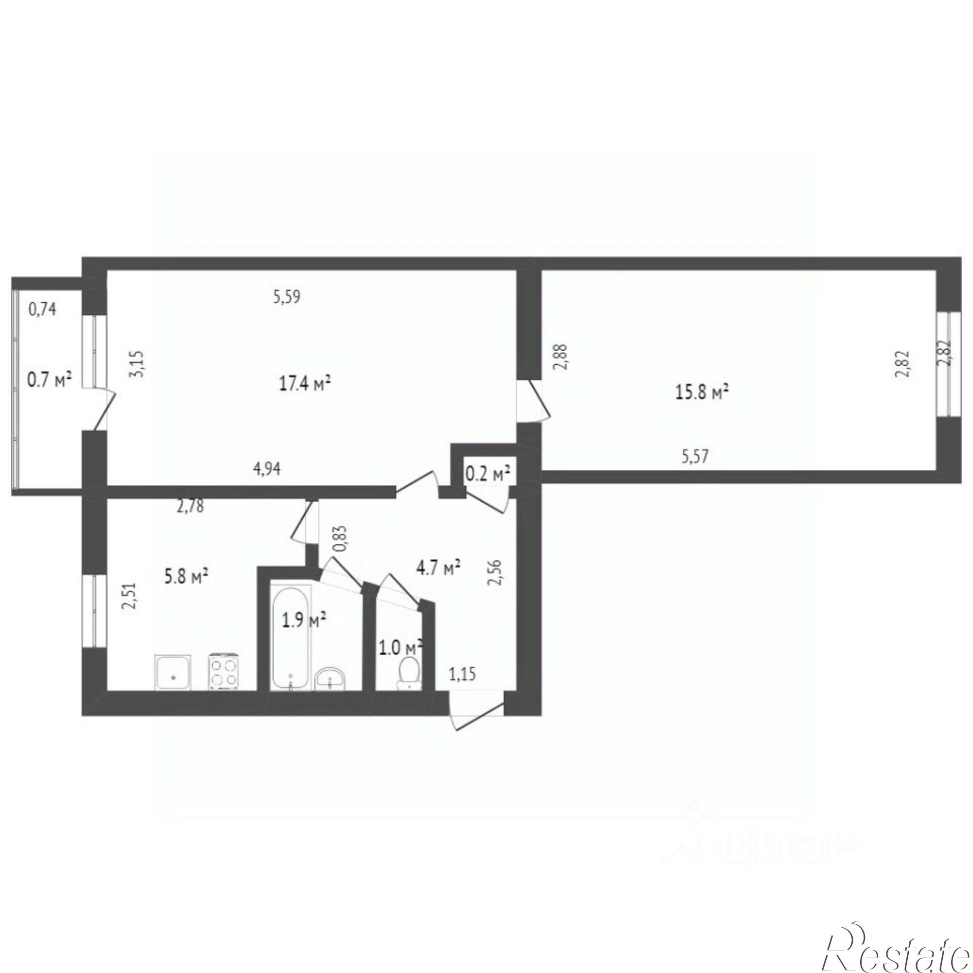 Купить квартиру за 3 300 000 рублей на Социалистическая улица, 18