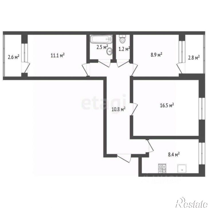 3-комн квартира ул Коммунистическая, 75,  д. 75