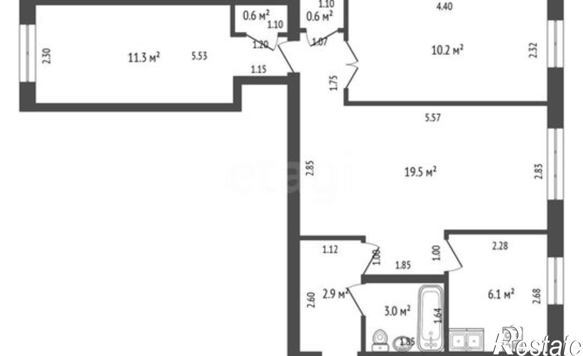 Купить квартиру за 3 200 000 рублей на Фестивальная улица, 9