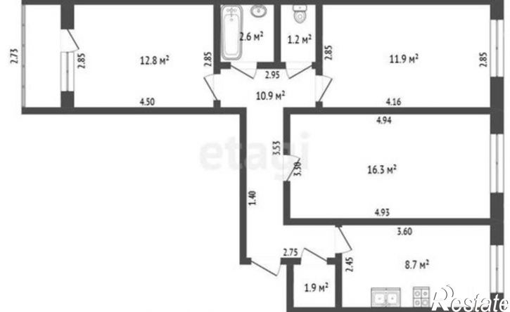 3-комн квартира Коммунистическая улица, 110,  д. 110