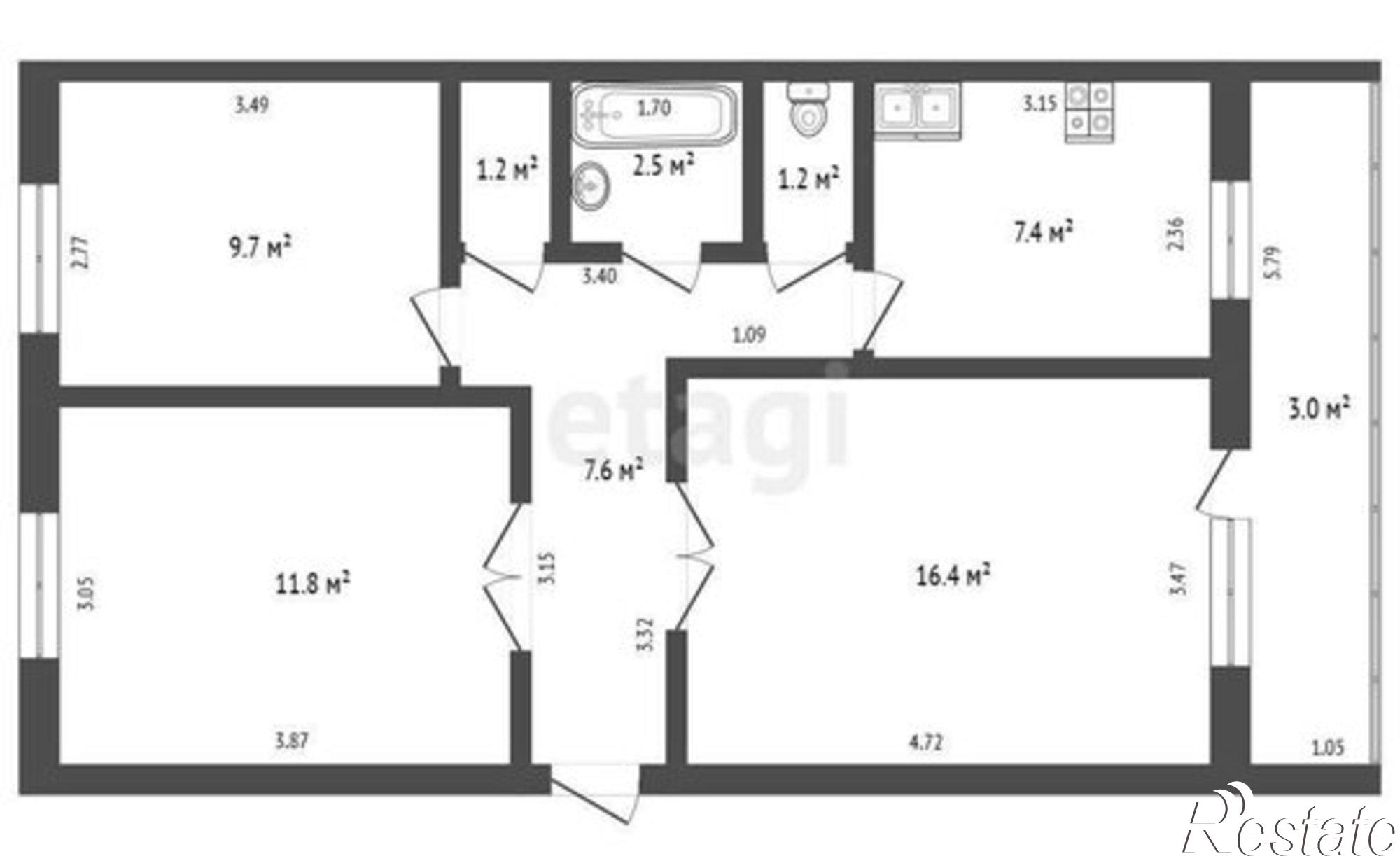 Купить квартиру за 4 000 000 рублей на улица Свердлова, 71