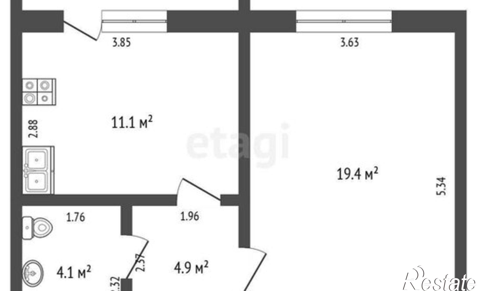 Купить квартиру за 4 600 000 рублей на ул 7 Ноября, 101