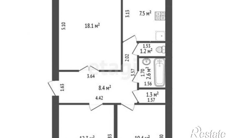 3-комн квартира ул Худайбердина, 69,  д. 69