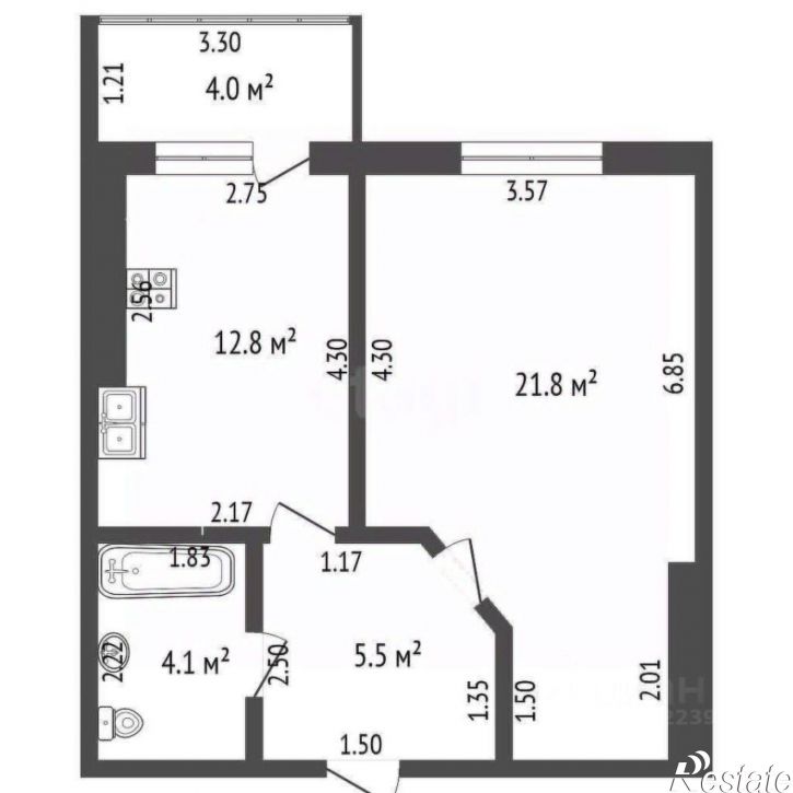 1-комн квартира пр-кт Октября, 85,  д. 85