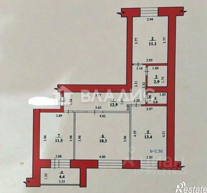3-комн квартира ул Худайбердина, 218а,  д. 218а