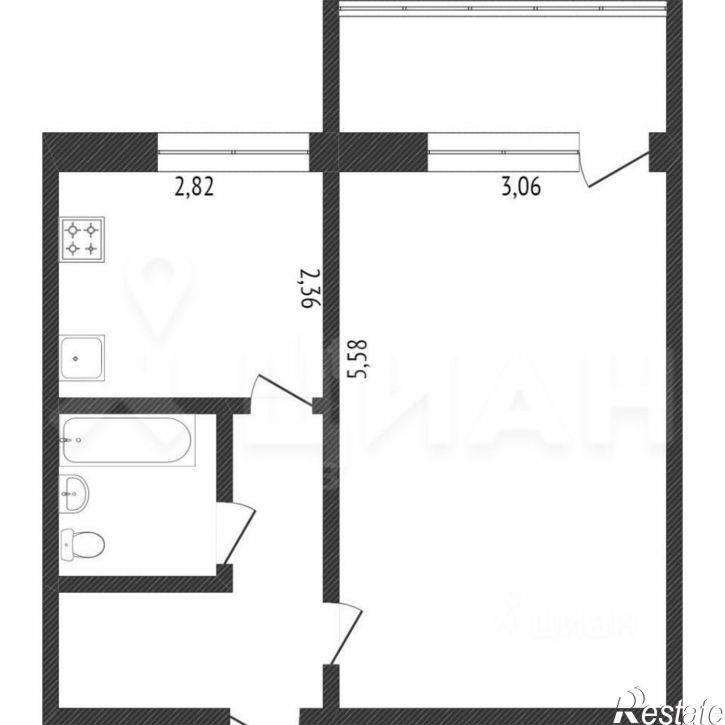 1-комн квартира ул Карла Маркса, 102,  д. 102