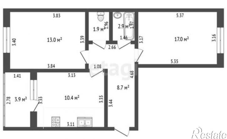 2-комн квартира Волочаевская улица, 22Г,  д. 22Г