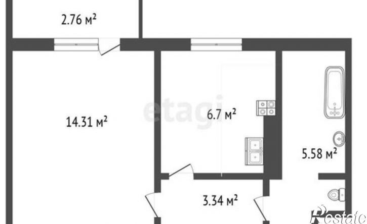 1-комн квартира пр-кт Октября, 85,  д. 85