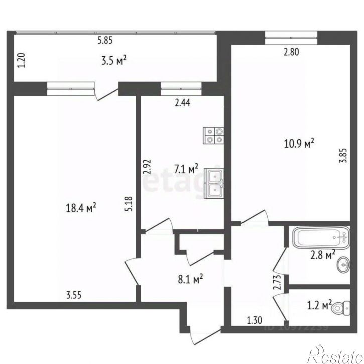 2-комн квартира ул Шафиева, 31,  д. 31