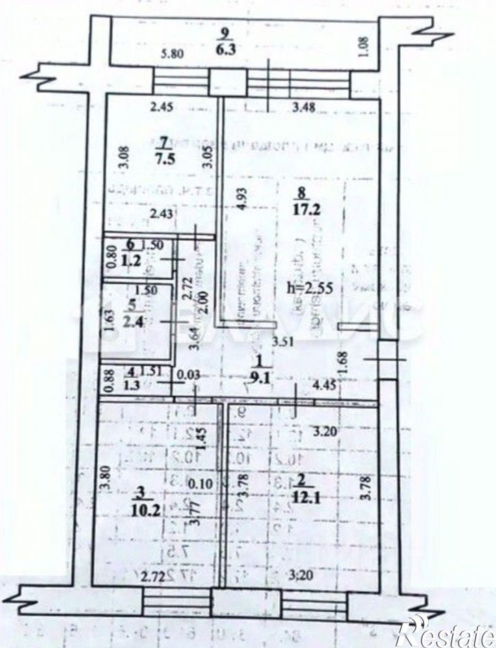 3-комн квартира ул Тукаева, 5в,  д. 5в
