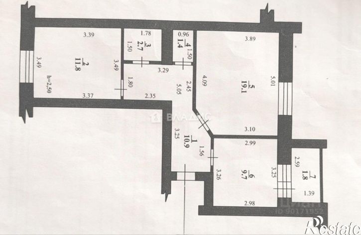 2-комн квартира ул Строителей, 8,  д. 8