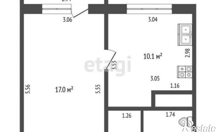 1-комн квартира ул Ботаническая, 4,  д. 4