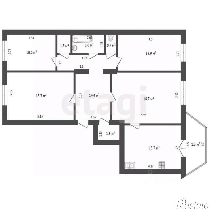 4-комн квартира ул Социалистическая, 9,  д. 9