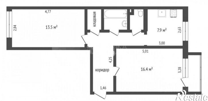 2-комн квартира улица Артёма, 99,  д. 99