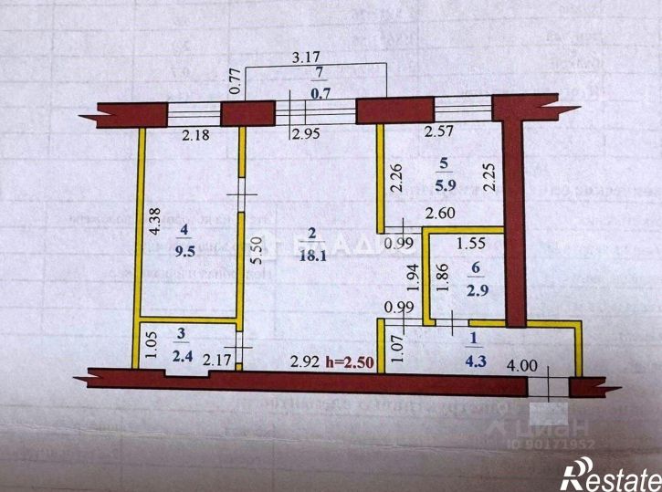 2-комн квартира проспект Ленина, 25,  д. 25