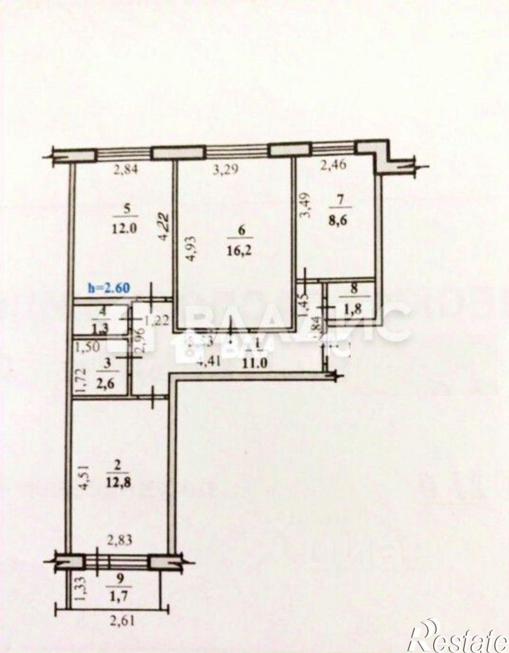 3-комн квартира улица Артёма, 21Б,  д. 21Б