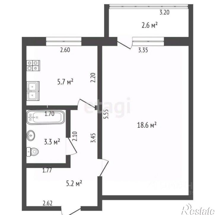 1-комн квартира ул Тукаева, 5в,  д. 5в
