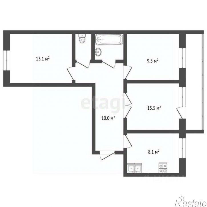 3-комн квартира ул Артема, 23,  д. 23