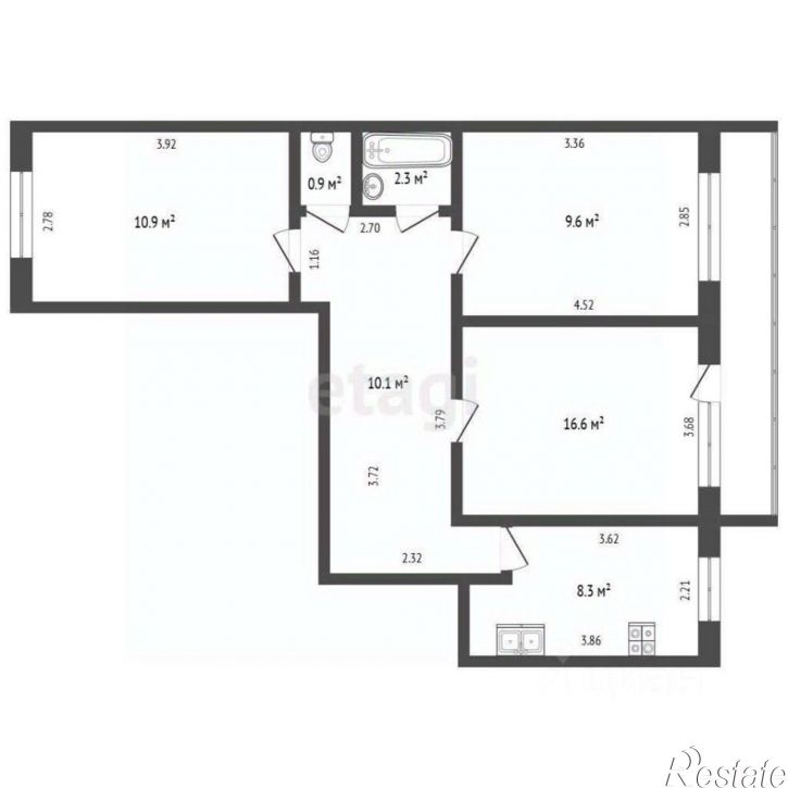 3-комн квартира ул Артема, 23,  д. 23