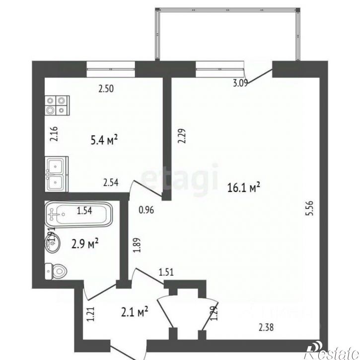 1-комн квартира улица Худайбердина, 178,  д. 178