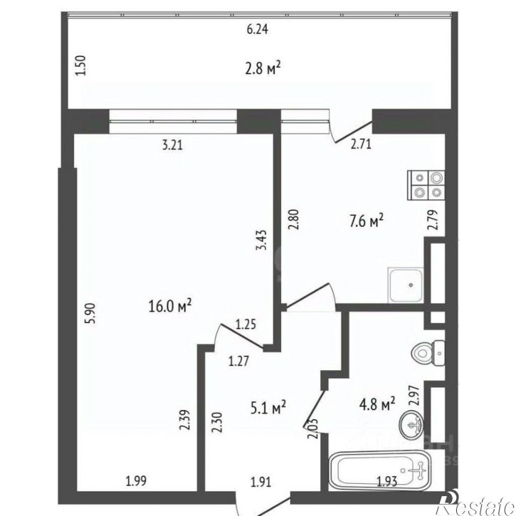 1-комн квартира улица Кочетова, 31А,  д. 31А