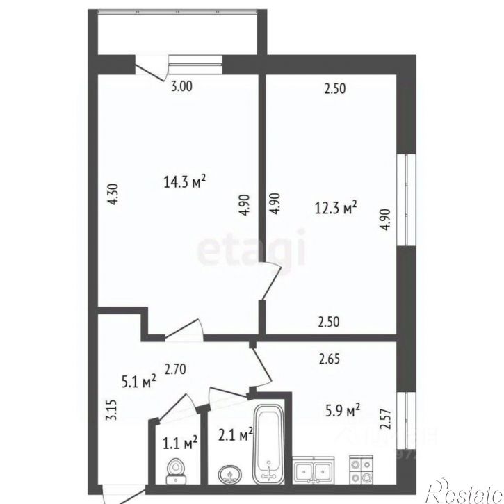2-комн квартира Коммунистическая улица, 19,  д. 19