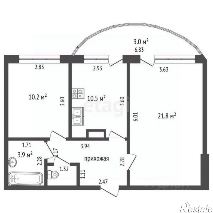 2-комн квартира ул Артема, 68,  д. 68