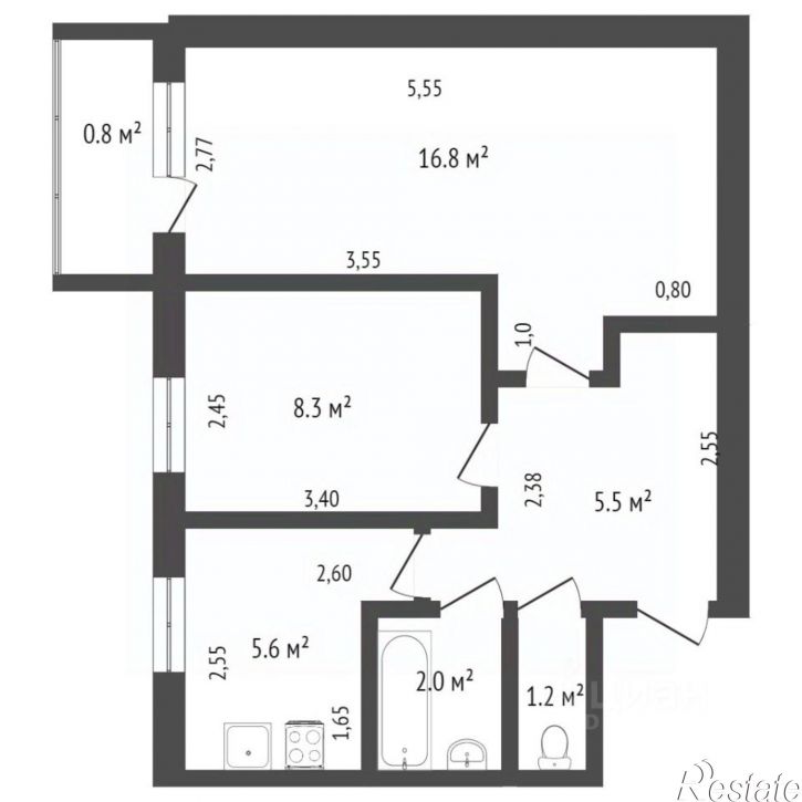 2-комн квартира ул Коммунистическая, 37,  д. 37