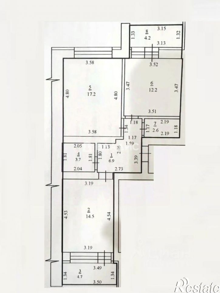2-комн квартира пр-кт Октября, 42,  д. 42