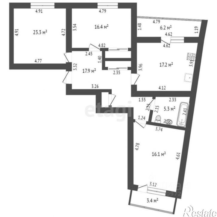 3-комн квартира ул Артема, 70,  д. 70