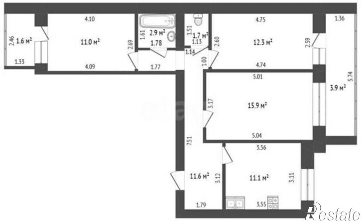 3-комн квартира ул Артема, 153,  д. 153