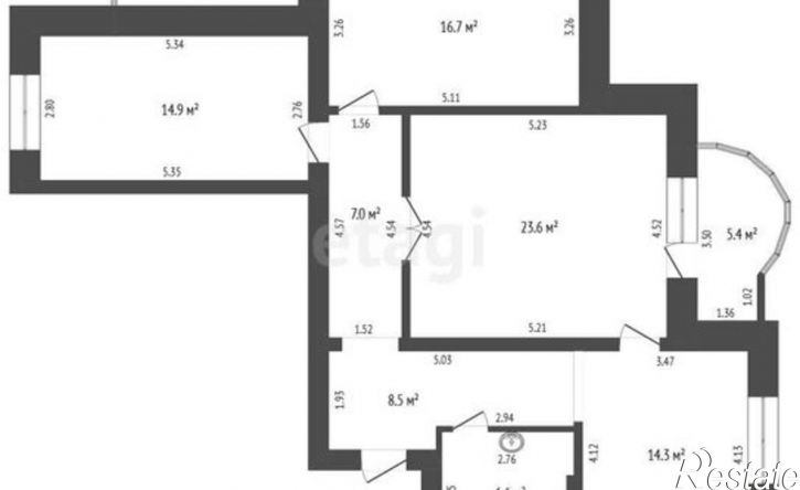 3-комн квартира улица Худайбердина, 150Б,  д. 150Б