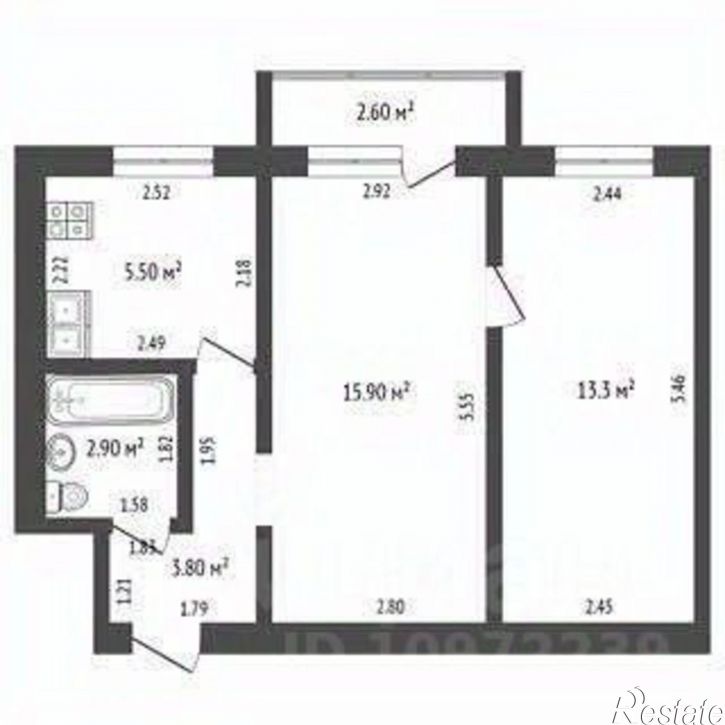 2-комн квартира улица Нахимова, 2А,  д. 2А