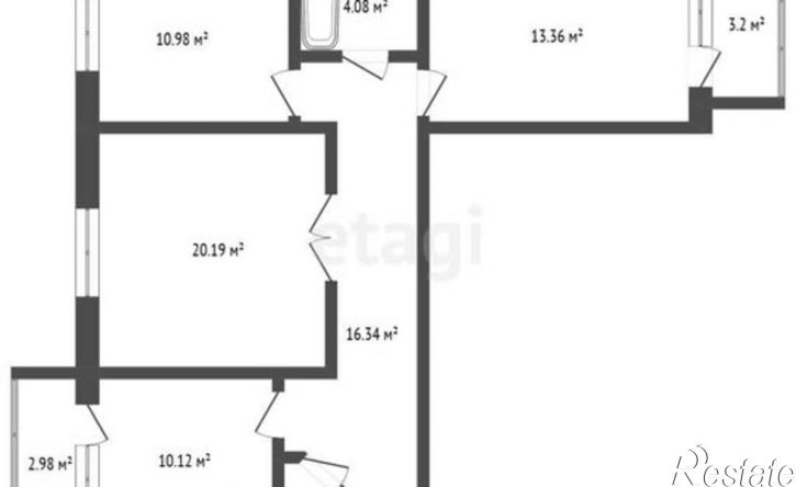 3-комн квартира улица Строителей, 20,  д. 20